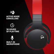 Load image into Gallery viewer, COWIN E7 Bluetooth Headphones Active Noise Cancelling Wireless over Ear Bluetooth Headphones Comfortable Protein Earpads 30H Playtime for TV, Home ,Office, Black and Red