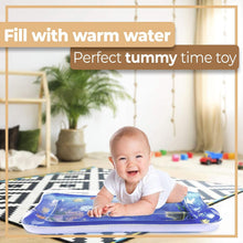 Load image into Gallery viewer, Meidong Tummy Time Baby Water Mat, Inflatable Infant Baby Toys for 3 6 12 Months,Fun Activity Center Play Mat Gift for Boy & Girl Newborn Early Sensory Development BPA-Free