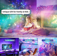 Load image into Gallery viewer, Star Projector Galaxy Light Projector with Remote & Bluetooth Speaker, Multiple Colors Dynamic Projections Star Night Light Projector for Kids Adults Bedroom, Space Lights for Bedroom Decor Aesthetic