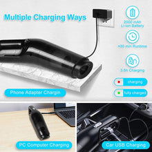 Load image into Gallery viewer, Cowin Portable Car Vacuum Cleaner: High Power Cordless Handheld Vacuum - 120W - Best Car & Auto Accessories Kit for Detailing and Cleaning Car Interior Home Car Dual Purpose (Black)