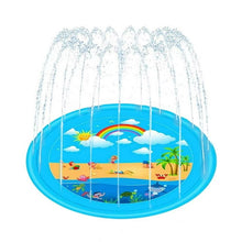 Load image into Gallery viewer, Splash Pad, Sprinkler for Kids and Wading Pool for Learning – Dog Sprinkler Pool, 67’’ Inflatable Water Summer Toys – Outdoor Play Mat for Babies & Toddlers