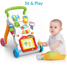 Load image into Gallery viewer, Funsmile Baby Push Walker Sit to Stand Toddler Learning Walker Walking Toys for 6 9 12 18 24 Months