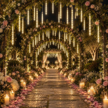 Load image into Gallery viewer, Christmas Lights Outdoor, Icicle String Light 32 Tubes 768LEDs for Xmas Tree Christmas Decorations Party Wedding Holiday Yard, Warm White