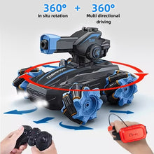 Load image into Gallery viewer, RC Car Gesture Sensing RC Tank Car for Kids 4WD All Terrain RC Car with 360°Rotating, Toy Gift for Boys Girls Kids, Blue