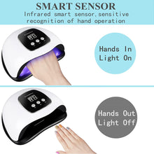 Load image into Gallery viewer, UV Light for Nails, 48W LED Nail Light for Gel Polish, Fast Nail Dryer with Automatic Sensor, 24 Beads Fast Curing Portable Nail Dryer, Timer Setting, Fingernail and Toenail, White
