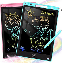 Load image into Gallery viewer, 2 Pack LCD Writing Tablet for Kids 10 inch,Doodle Board, Electronic Drawing Tablet Drawing Pads, Preschool Toys for Baby Girl Boy GiftsEducational Birthday Gift for 3-8 Years Old Kids (Blue & Pink)