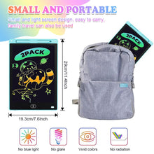 Load image into Gallery viewer, Kids Toys 2 Pack LCD Writing Tablet, 12 in Colorful Toddler Drawing Pad Doodle Board Erasable, Educational Learning Toys Birthday Gifts for 3 4 5 6 7 Girls Boys