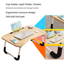 Load image into Gallery viewer, Mighty Rock Laptop Desk Foldable Bed Tray Table Laptop Bed Stand Standing Table for Bed Sofa Couch Floor Beige
