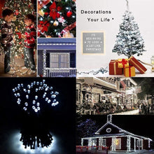 Load image into Gallery viewer, Christmas String Lights Twinkle Cluster Lights 82Ft 200Led 8 Modes Timer Memory Function for Christmas Party Garden Cool White