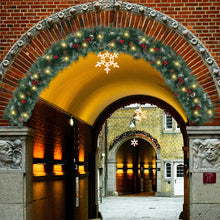 Load image into Gallery viewer, 2 Pcs 6ft Pre-Lit Christmas Garland, with 40 Waterproof LED Light and Pine Cones and Berries, Battery Operated Garland 200 Branches Christmas Decoration for Xmas Holiday & Party