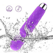 Load image into Gallery viewer, Mighty Rock Personal Massager Wand Massager Powerful with 20 Vibrating Patterns 8 Speeds Body Massager Cordless USB Rechargeable for Back Neck Shoulder Sports Recovery, Purple