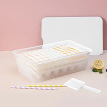 Load image into Gallery viewer, Mighty Rock Ice Cube Tray Silicone Bottom with Ice Bin Scoop 308 Pcs Tiny Crushed Ice Cubes Molds for Chilling Drinks Coffee Juice White