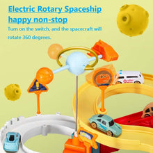Load image into Gallery viewer, Dinosaur Space Track Toys Race Car Track Set 4 Cars with Light Sound Educational Christmas Birthday Gift for kids Age 3+