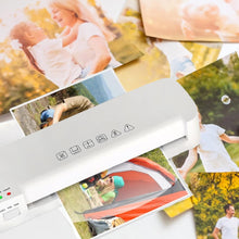 Load image into Gallery viewer, Laminator, A4 Laminator Machine, 13in Laminator Hot & Cold Thermal Laminator For Home Office School Business Use With Paper Trimmer and Corner Rounder