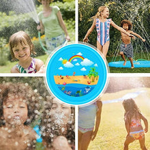 Load image into Gallery viewer, Splash Pad, Sprinkler for Kids and Wading Pool for Learning – Dog Sprinkler Pool, 67’’ Inflatable Water Summer Toys – Outdoor Play Mat for Babies & Toddlers