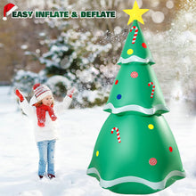 Load image into Gallery viewer, 7 FT Inflatable Christmas Tree, Christmas Inflatables Outdoor Decorations, Blow Up Inflatable Christmas Yard Decorations, Bright LED Lights with 4 Lighting Modes for Christmas Party Decor