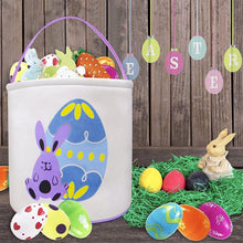 Load image into Gallery viewer, Movsou Easter Bunny Basket Bags for Kids Canvas Eggs Hunt Bag Rabbit Easter Basket for Kids Easter Hunting