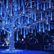 Load image into Gallery viewer, Christmas Lights Outdoor, Icicle String Light 16 Tubes 384LEDs for Xmas Tree Christmas Decorations Party Wedding Holiday Yard, Blue