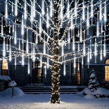 Load image into Gallery viewer, Christmas Lights Outdoor, Icicle String Light 8 Tubes 192LEDs for Xmas Tree Christmas Decorations Party Wedding Holiday Yard, Cool White