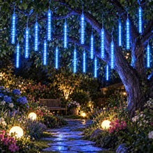 Load image into Gallery viewer, Christmas Lights Outdoor, Icicle String Light 32 Tubes 768LEDs for Xmas Tree Christmas Decorations Party Wedding Holiday Yard, Blue