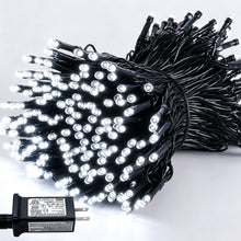 Load image into Gallery viewer, Christmas String Lights Twinkle Cluster Lights 82Ft 200Led 8 Modes Timer Memory Function for Christmas Party Garden Cool White
