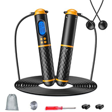 Load image into Gallery viewer, Jump Rope Fitness Weighted Skip Rope Smart with Counter Adjustable Heavy Jump Rope Men Women Adults Kids