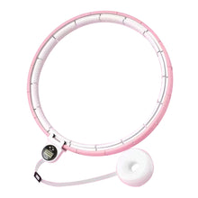 Load image into Gallery viewer, Funsmile Fit Hoop Hula Hoop Circle Infinity Fitness Hoop Smart Weighted Exercise Hoolahoop Detachable Adjustable for Adults Weight Loss Beginners Pink