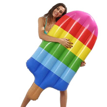 Load image into Gallery viewer, Funsmile Inflatable Float Pool Raft Popsicle Floatie Lounge Pool Lounger Water Fun Summer Beach Party Toys for Kids Adults 59" x 31.5"