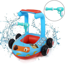 Load image into Gallery viewer, Funsmile Toddlers Inflatable Toddler Floaties Pool Float Toys 35.4×31.4in with Water Spray Gun Kids Pirate Boat Summer Party Aged 3-6