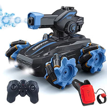 Load image into Gallery viewer, RC Car Gesture Sensing RC Tank Car for Kids 4WD All Terrain RC Car with 360°Rotating, Toy Gift for Boys Girls Kids, Blue