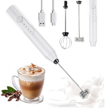 Load image into Gallery viewer, Uncahome Milk Frother Wand Drink Mixer - Handheld Milk Frother Electric Whisk - Easy-Clean Stainless Steel Frother Wand & Mini Blender - Electric Coffee Frother for Milk Coffee Lattes