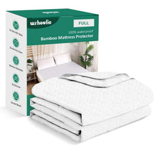 Load image into Gallery viewer, Waterproof Mattress Protector Full Size, Bamboo Mattress Cover Ultra Soft 3D Air Fabric Cooling Breathable Noiseless Deep Pocket(8-18 inch)