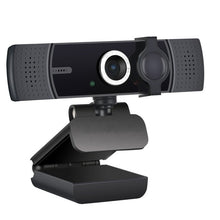 Load image into Gallery viewer, Webcam with Microphone, 1080P FHD Webcam with Privacy Cover, Plug and Play USB Web Camera for Desktop & Laptop Conference, Meeting, Zoom, Skype, Facetime, Windows, Linux, and macOS