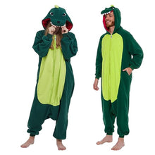Load image into Gallery viewer, Funsmile Dinosaur Onesies Animal Women/Men Pajamas Adult Costume Cosplay Sleepwear Unisex Onesie for Home Christmas Halloween