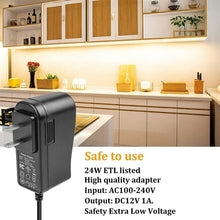 Load image into Gallery viewer, Kibhous 3 Pcs 12" Dimmable Under Cabinet Lights, 12W Under Counter LED Light Bar Linkable Kit with Dimmer Switch Kitchen, Counter Showcase, Shelf Lighting (3000K Warm White)