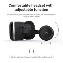 Load image into Gallery viewer, Mighty Rock VR Headset 3D Glasses Virtual Reality Headset for VR Games & 3D Movies, Eye Care System for iPhone and Android Smartphones