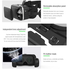 Load image into Gallery viewer, Mighty Rock VR Headset 3D Glasses Virtual Reality Headset for VR Games & 3D Movies, Eye Care System for iPhone and Android Smartphones