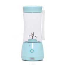 Load image into Gallery viewer, Kibhous Wireless Portable 6-Blade Electric Sand Ice Juice Cup, Portable Blenders Used for Baby Food, Travel, Gym and other USB Rechargeable Mini Blenders(Blue)