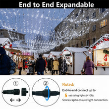 Load image into Gallery viewer, Christmas String Lights Twinkle Cluster Lights 82Ft 200Led 8 Modes Timer Memory Function for Christmas Party Garden Cool White