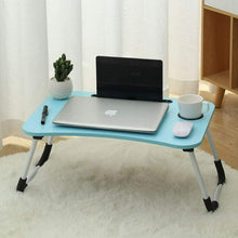 Load image into Gallery viewer, Mighty Rock Laptop Desk Foldable Bed Tray Table Laptop Bed Stand Standing Table for Bed Sofa Couch Floor Blue