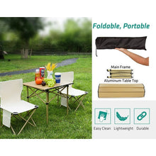Load image into Gallery viewer, Folding Camping Table, Beach Table for Sand, Foldable Side Table, Foldable Portable Camping Table, Folding Camp Table Camping Folding Table Small Camping Table Aluminum Foldable Camping Table Portable