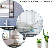 Load image into Gallery viewer, 18 Inch Self Adhesive Towel Bar, No Drill Towel Rack for Bathroom Towel Hangers Stick on Sticky Towel Holder, Bathroom Accessories Removable Towel Holder Bar Space Wall Mounted, Silver and White