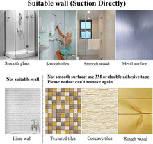 Load image into Gallery viewer, 18 Inch Self Adhesive Towel Bar, No Drill Towel Rack for Bathroom Towel Hangers Stick on Sticky Towel Holder, Bathroom Accessories Removable Towel Holder Bar Space Wall Mounted, Silver and White