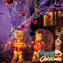 Load image into Gallery viewer, 4 Pack Christmas Tree String Lights Christmas Fairy Lights Multicolor LED with 8 Modes Battery Operated Indoor Outdoor Waterproof Lights