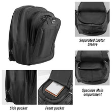 Load image into Gallery viewer, Laptop Backpack, Business Travel Slim Durable Laptops Backpack, Water Resistant College School Computer Bag for Women & Men Fits 15.6 Inch Laptop and Notebook - Black