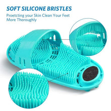 Load image into Gallery viewer, Meidong Silicone Shower Foot Scrubber Personal Foot Massage and Cleaning, Non-slip Foot Scrubber for Men and Women (1PCS Green)