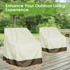 Load image into Gallery viewer, Swtroom 2 Pack Outdoor Rocker Patio Chair Cover, 210D Waterproof, Furniture Protector Weather & UV Resistant, Beige