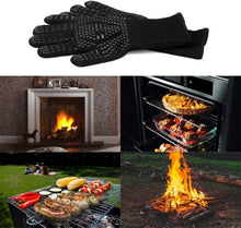Load image into Gallery viewer, kibhous BBQ Gloves Heat Resistant Cooking 932°F Grilling Gloves for Barbecue Grilling Oven Baking Camping Smoker