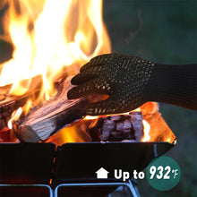 Load image into Gallery viewer, kibhous BBQ Gloves Heat Resistant Cooking 932°F Grilling Gloves for Barbecue Grilling Oven Baking Camping Smoker