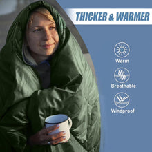 Load image into Gallery viewer, COWIN Sleeping Bags for Adults Backpacking Lightweight Waterproof 41℉-59℉ for Camping Hiking Outdoor Travel with Compression Bags 3.52lb , Military Green
